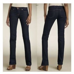 J BRAND Low Rise CIGARETTE Denim Slim Leg Stretch 914 INK Dark Jeans